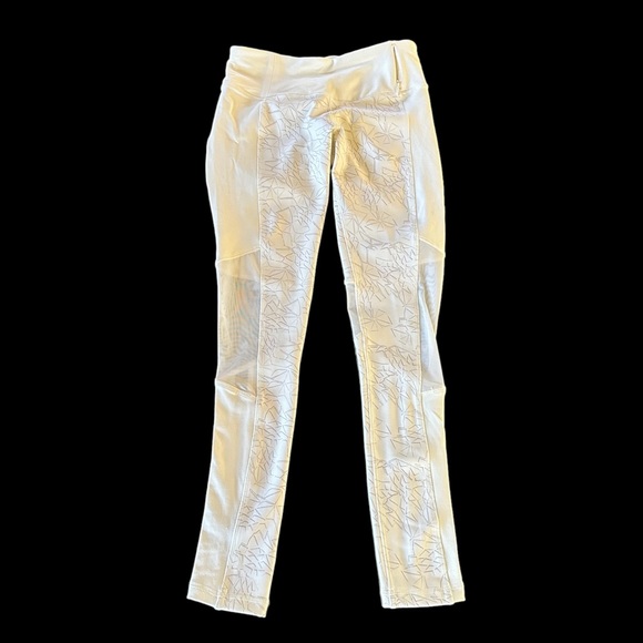 Calia by Carrie Underwood White/Pattern Full Length Mesh Panel Leggings Size S - Picture 2 of 15